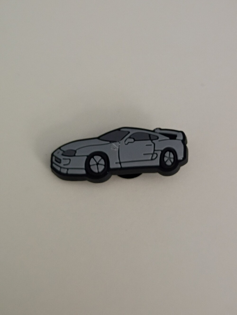 10 for $10 Jibbitz Croc Charm - Grey Sports Car 2 Door with Black Tires